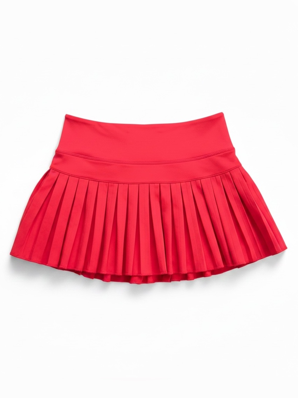 Goldhinge Ruby Red Pleated Tennis Skirt / Skort - Size Small